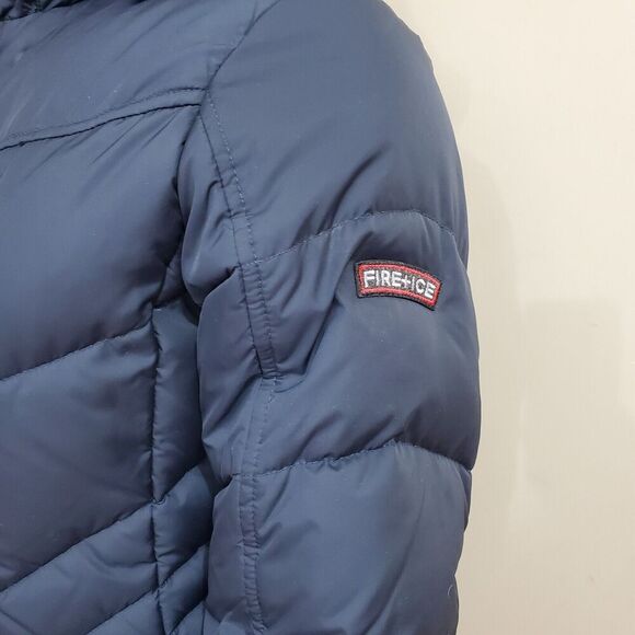 Bogner Fire + Ice Womens XS Size 4 mid length Puffer Down Hooded Miss Faux Fur - Picture 10 of 16